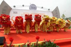 广州醒狮队大型舞狮团开业舞龙表演